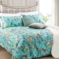 400tc Cotton Vintage Botanical Flower Print Bedding Set | Yedwo Home