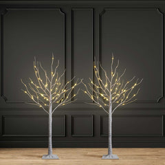 Artificial Decoration Lighted Birch Tree | Yedwo Home