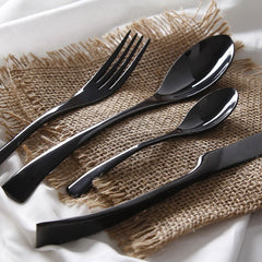 Black Cutlery Set | Yedwo Home Design