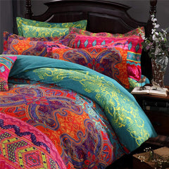 Bohemian Retro Soft Microfiber Duvet Cover(3pcs) | Yedwo