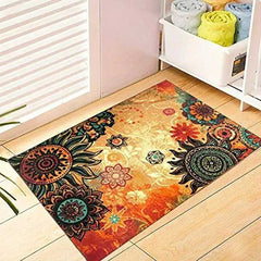Contemporary Boho Retro Style Abstract Carpet | Yedwo