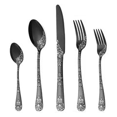 Flatware Set with Unique Floral Laser Design(20 Pcs) | Yedwo Design