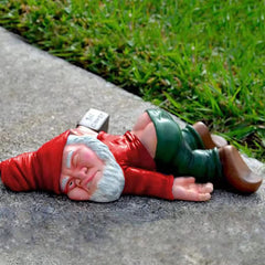 Funny Garden Gnomes Outdoor Statues, 9.5 Inch