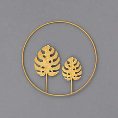 Gold Metal Ginkgo Wall Ornaments | Yedwo Design