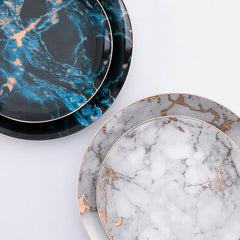 Gold Inlay Marble Plate Collection | Yedwo Home