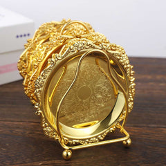 Golden 6 Piece Creative Drink Coasters | Yedwo Design
