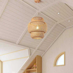 Hand-Woven Bamboo Pendant Light | Yedwo