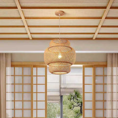Hand-Woven Bamboo Pendant Light | Yedwo