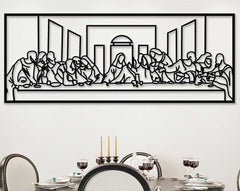 Jesus Last Supper Metal Wall Art, Christian Home Decor | Yedwo