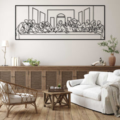Jesus Last Supper Metal Wall Art, Christian Home Decor | Yedwo