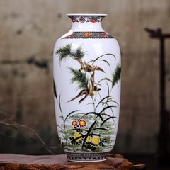 Jingdezhen Chinese Lucky Painting Porcelain Vase | Yedwo Design