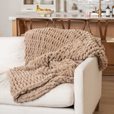 Luxury Chunky Knit Chenille Blanket | Yedwo