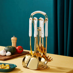 Luxury Ocean Gold Cookware Set | Yedwo Home