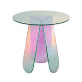 Modern Accent Table Iridescent Acrylic End Table | Yedwo