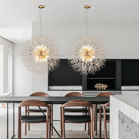 Modern Crystal Dandelion Chandelier Lighting | Yedwo Home