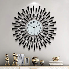 Modern Gold Crystal Wall Clock | Yedwo Design