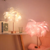 Modern Romantic Feather Table Lamp | Yedwo DIY
