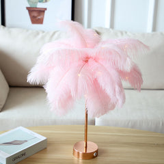 Modern Romantic Feather Table Lamp | Yedwo DIY