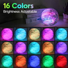 3D Galaxy Lava Moon Lamp 5.9 inch | Yedwo