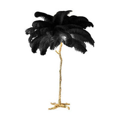 Palmera Luxury Feather Floor/Table Lamp | Yedwo