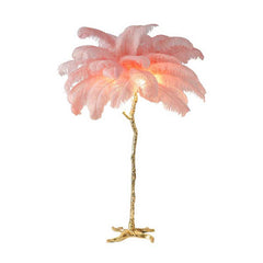 Palmera Luxury Feather Floor/Table Lamp | Yedwo