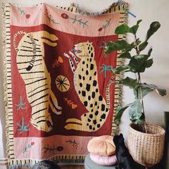 Original Tiger & Panther Tapestry | Yedwo Design