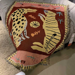 Original Tiger & Panther Tapestry | Yedwo Design