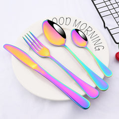 Rainbow Color Cutlery Set | Yedwo