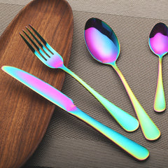 Rainbow Color Cutlery Set | Yedwo