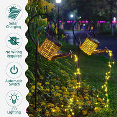Retro Solar Watering Can with Decor Lights | Yedwo