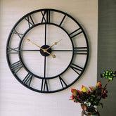 Roman Numeral Large Metal Wall Clocks | Yedwo Design