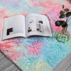 Ultra Soft Fluffy Round Rainbow Rugs | Yedwo Home