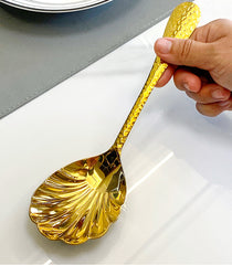 Luxury Hammered Shell Serving Spoon | Yedwo Design