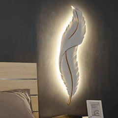 Modern Luxury Feather Wall Lamp | Yedwo Design