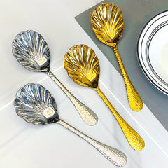 Luxury Hammered Shell Serving Spoon | Yedwo Design
