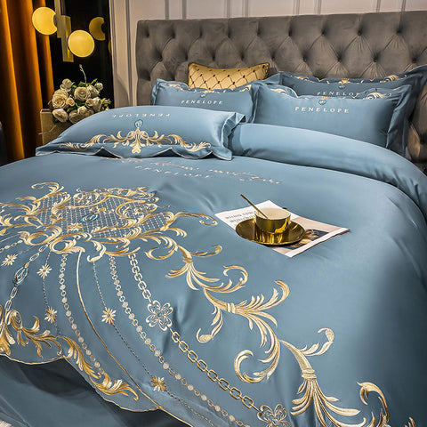 Soft Luxury Egyptian Cotton Embroidered Bedding Set | Yedwo Home
