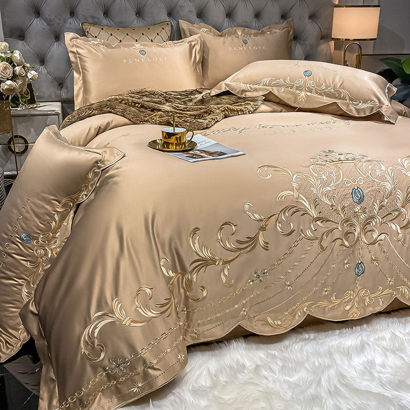 Soft Luxury Egyptian Cotton Embroidered Bedding Set | Yedwo Home