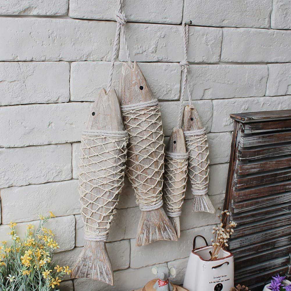 Decoration Cod Fish 4 Pack Handmade Wooden Nautical Fish Decorations | Yedwo Design – YEDWO