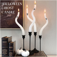 4 Pack Cute Halloween Ghost Taper Candles | Yedwo Design