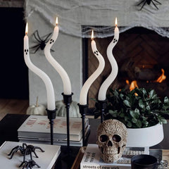 4 Pack Cute Halloween Ghost Taper Candles | Yedwo Design