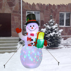 5 FT Illuminated Christmas Holiday Inflatable Snowman | Yedwo
