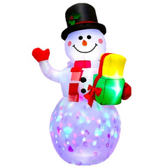 5 FT Illuminated Christmas Holiday Inflatable Snowman | Yedwo