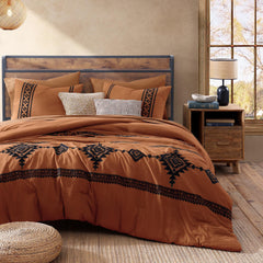 7-Piece Boho Western Embroidered Comforter Set | Yedwo Design