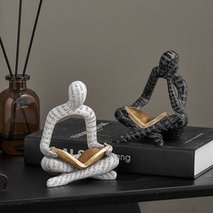 Abstract Art Reading Figure Statue | Yedwo Design