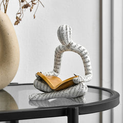 Abstract Art Reading Figure Statue | Yedwo Design