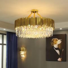 Adorjan Golden Crystal Chandelier | Yedwo Design