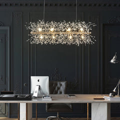 Alice Dandelion Double-Sided Rectangle Crystal Chandelier | Yedwo Home