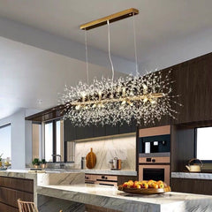 Alice Dandelion Double-Sided Rectangle Crystal Chandelier | Yedwo Home