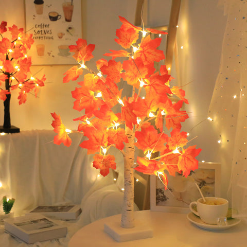 Artificial Fall Maple Tree Table Lights | Yedwo Design