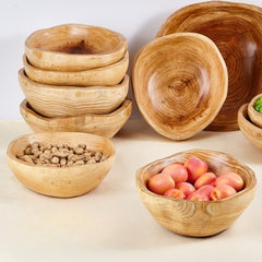 Artisan Solid Wood Fragrant Cedar Serving Bowl | Yedwo